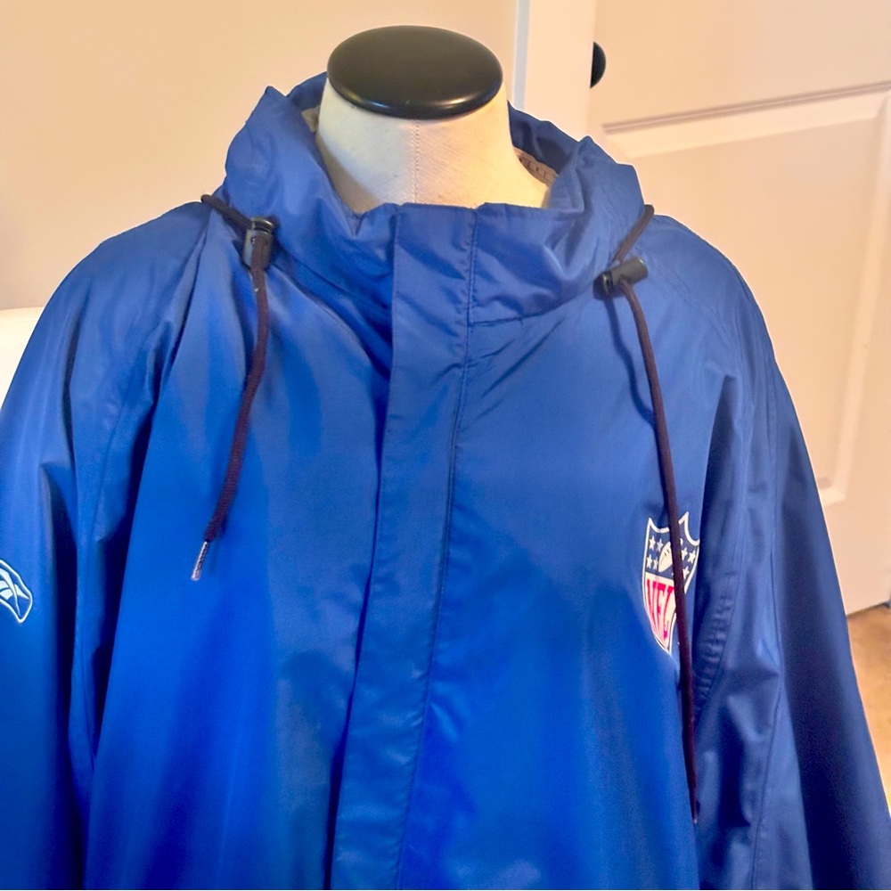 Reebok Rare NFL Blue Windbreaker/Jacket Rare - Picture 2 of 5